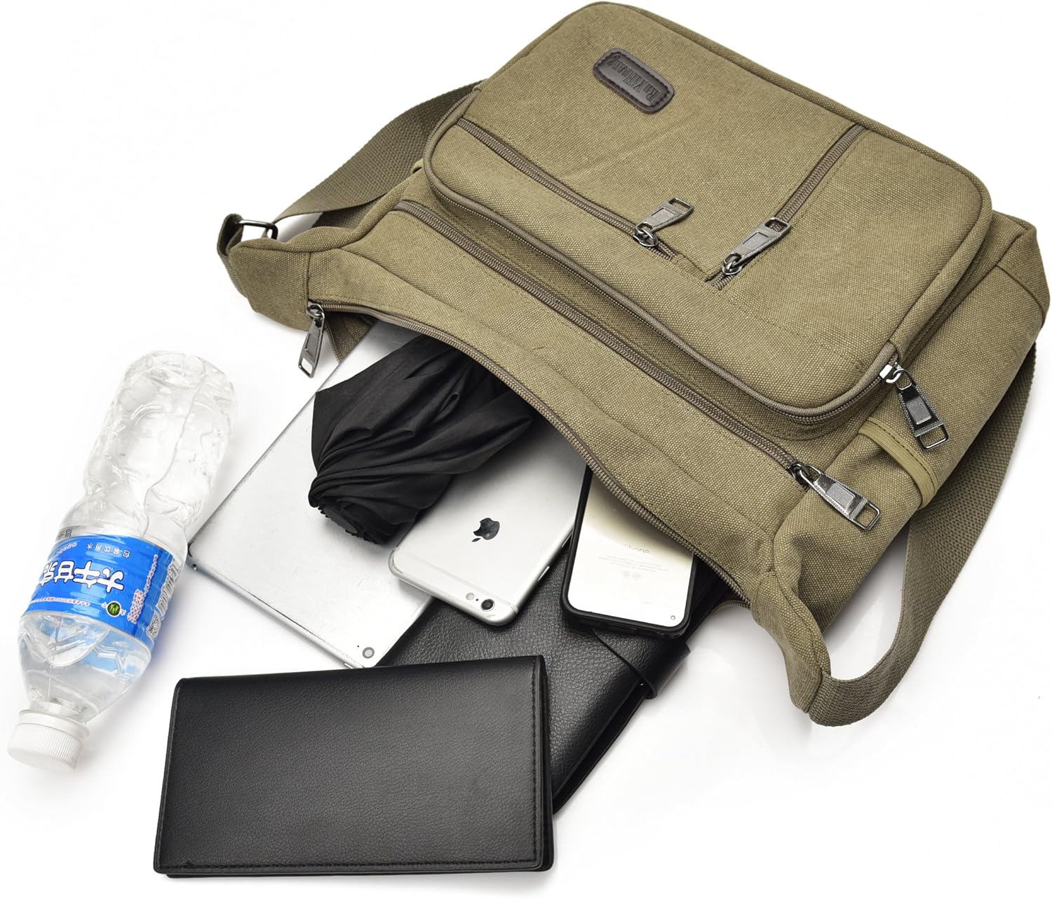 Vintage Crossbody Canvas Messenger Shoulder Bag Hiking Military Travel Satchel