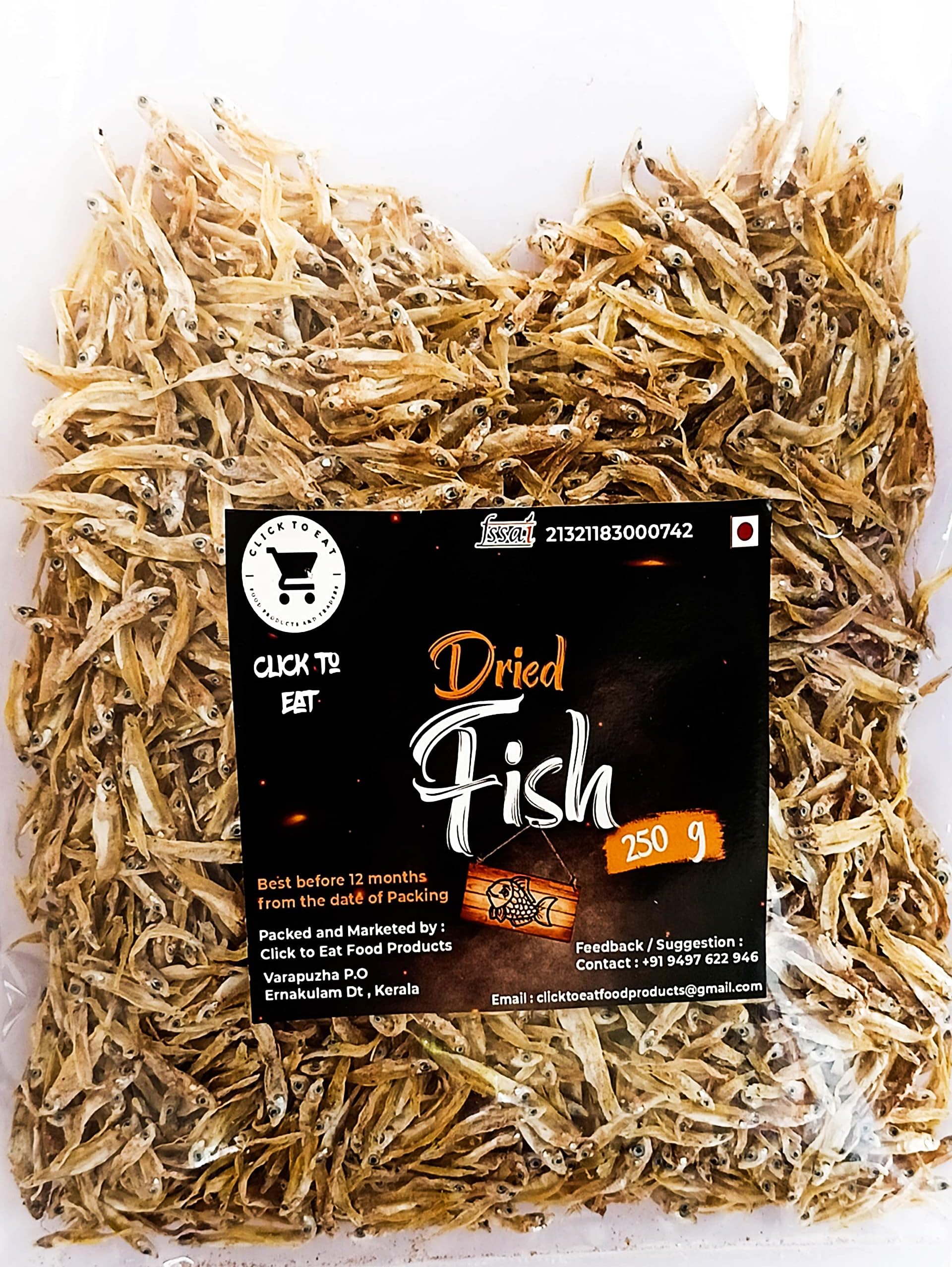 Click to Eat | Anchovy Dry Fish (250g) / Kapenta Dried Fish / Dry Kozhuva / Thogaimeen