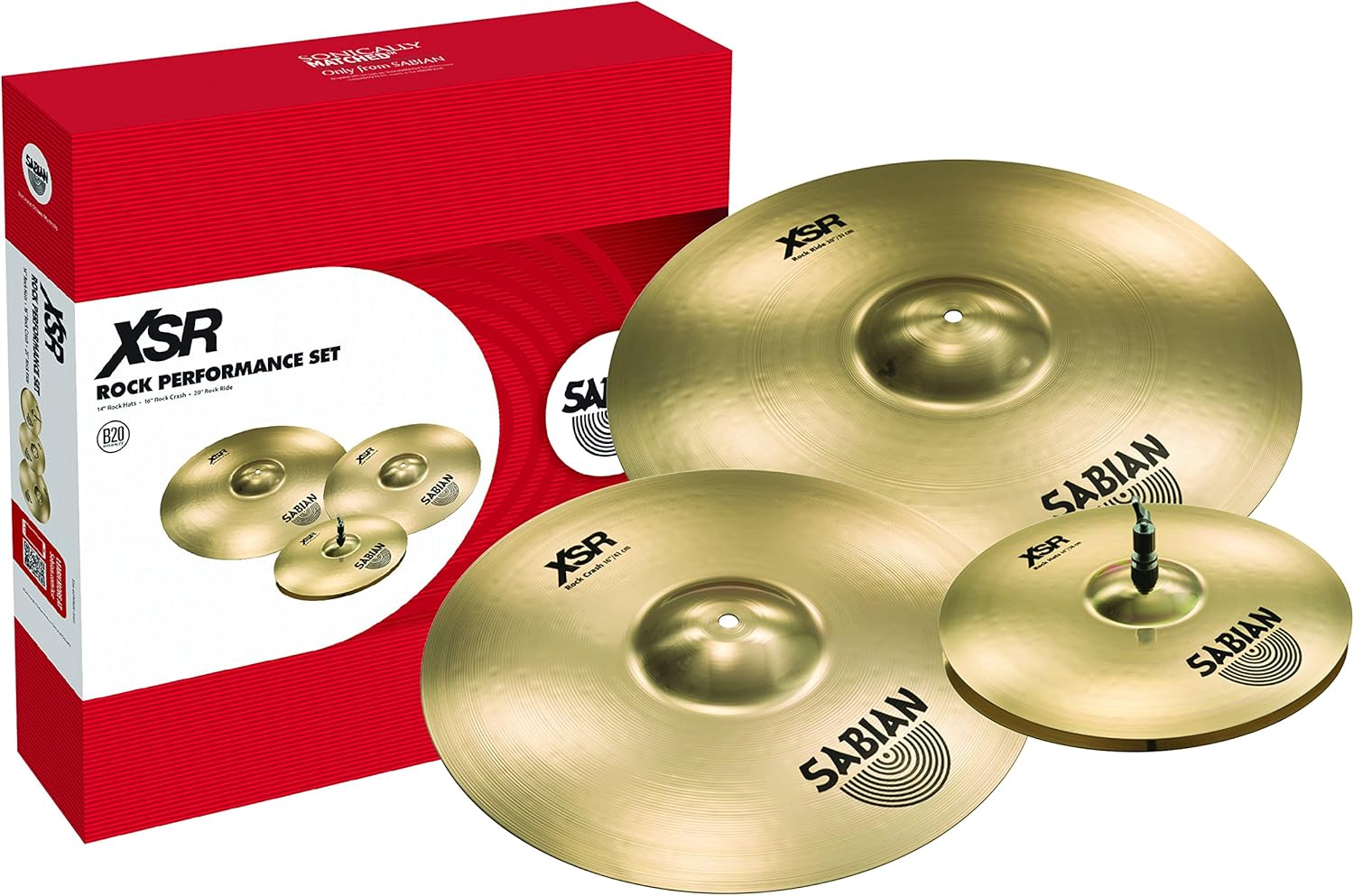 Sabian XSR5009B-KIT-2 XSR Rock Performance Set with Chroma Cast Cymbal Bag & Accessories