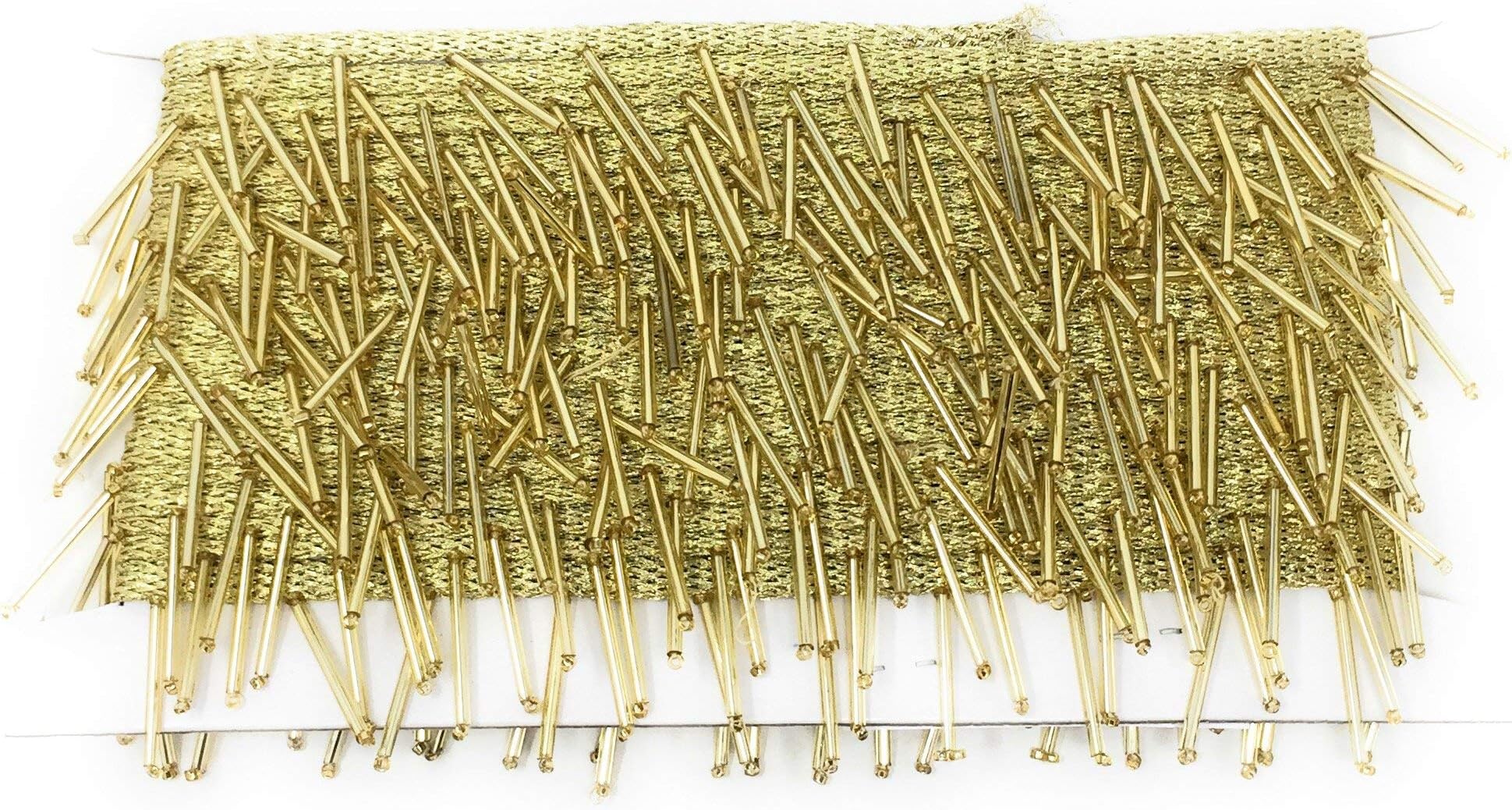 Inhika Women's Border for Saree Colour Gold (1.1 inches Acrylic Length: 9 Meter)