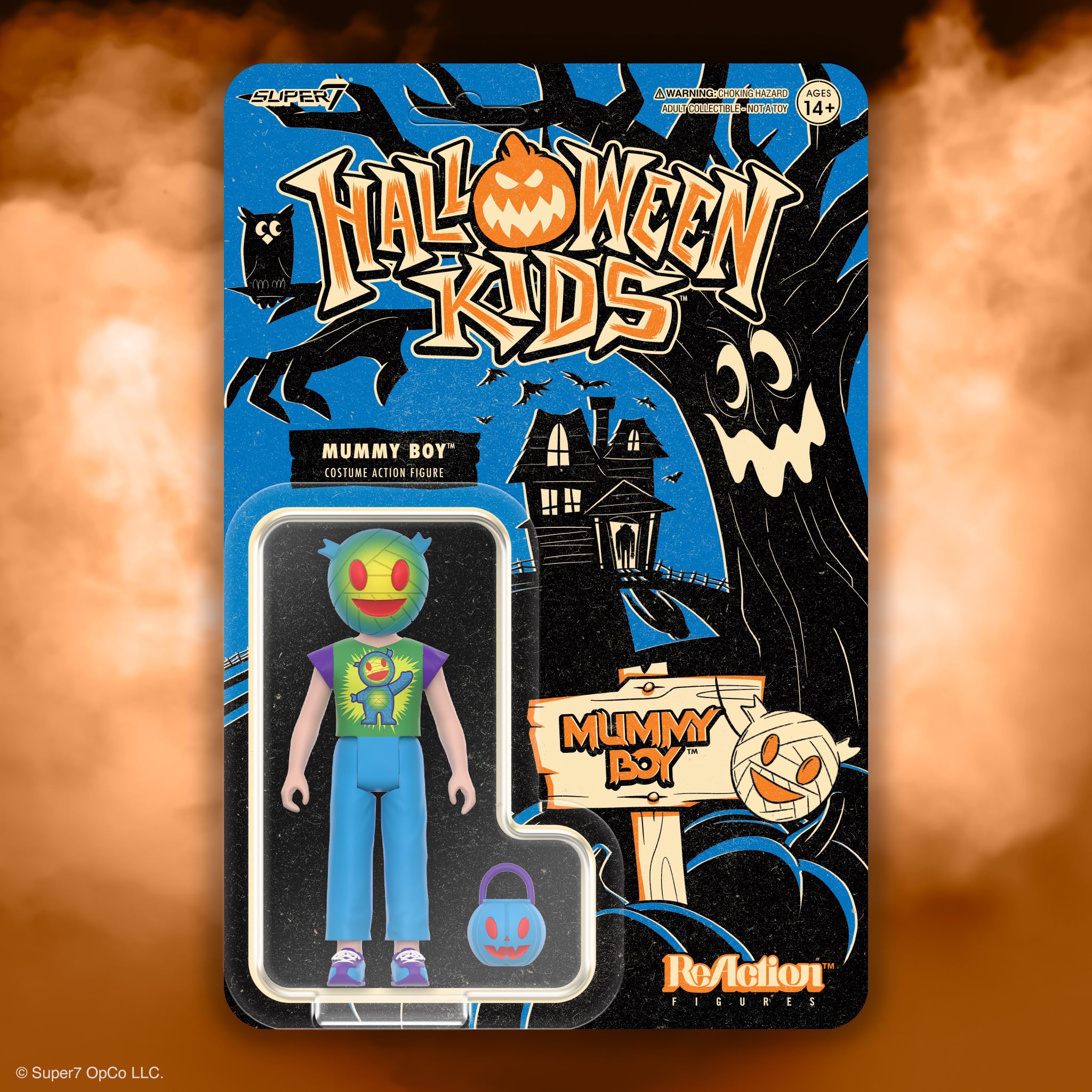 Amazon.com: Super7 Halloween Kids Mummy Boy Reaction Figure - 3.75