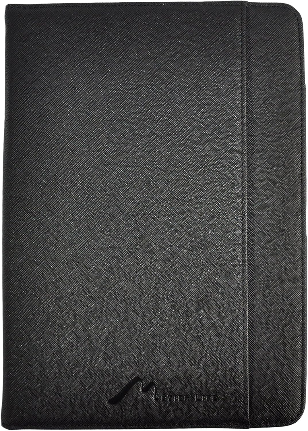 Vegan Saffiano Leather Jr. Padfolio by Metier Life | Business Portfolio Organizer and Writing Pad | Card and Document Storage for Professionals with Included Pen | 6" x 8.75"