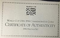 Vista 1 de 1994 P S US Prestige Proof Set 7 Juego de monedas Fútbol Copa Mundial Proof