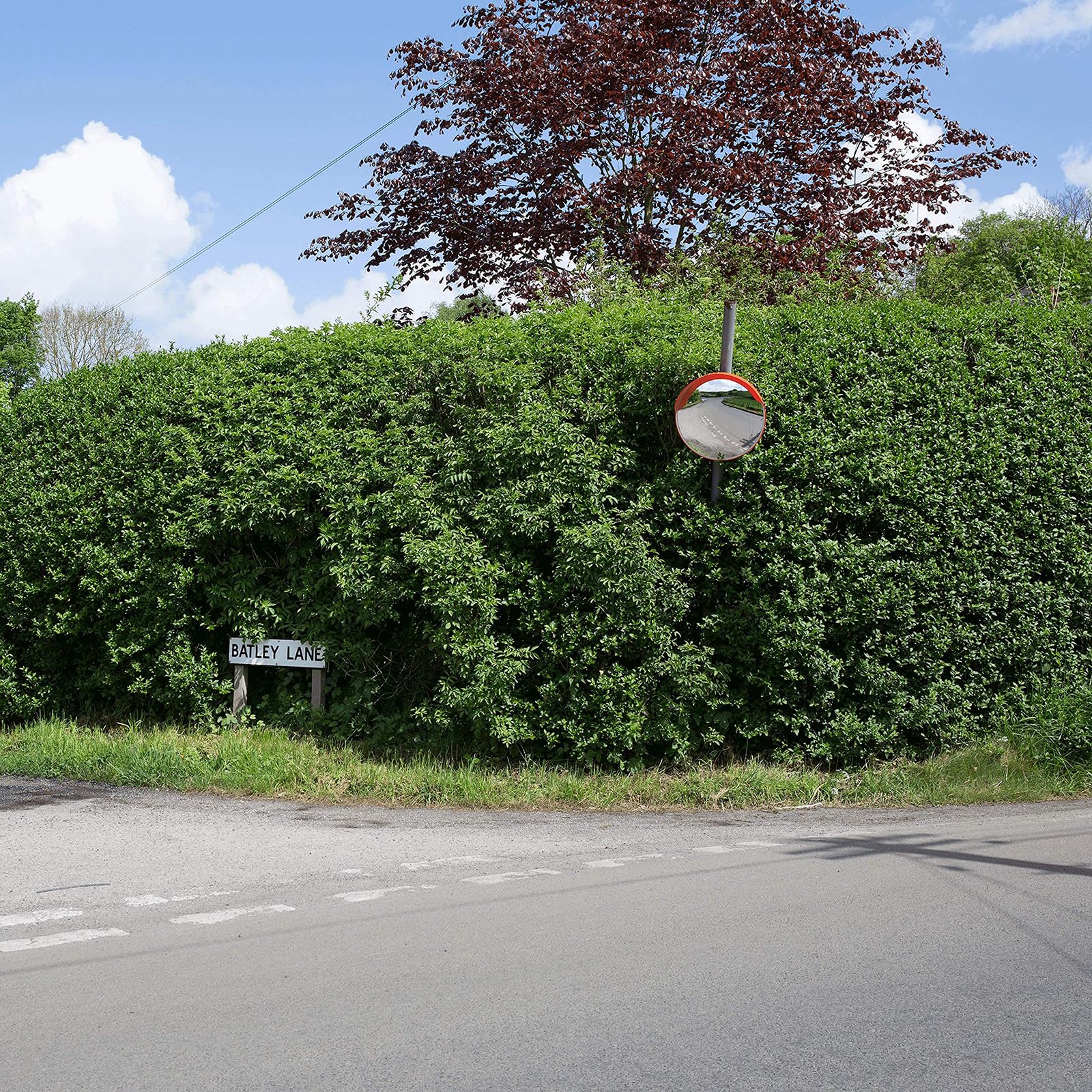 Specchio Convesso di Sicurezza Stradale, Specchio di Sicurezza Convesso Visibile Grandangolare da 30 cm, Staffa per Montaggio a Parete Regolabile, Specchio da Strada per Garage, Traffico, Vialetto