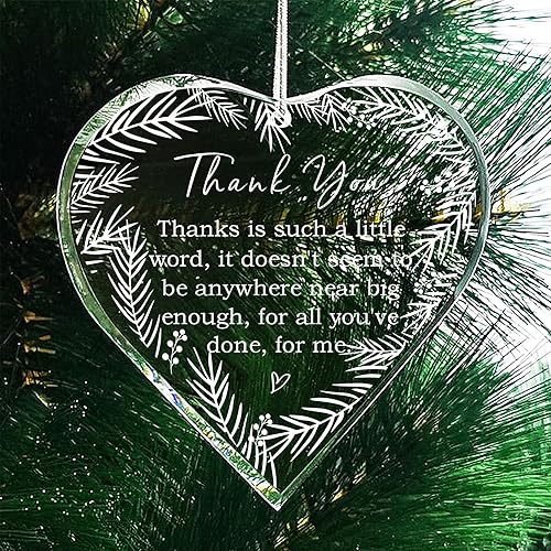 Regalo de agradecimiento, regalos para mujeres, adorno de agradecimiento para profesores, decoración colgante de árbol 2024, regalos de