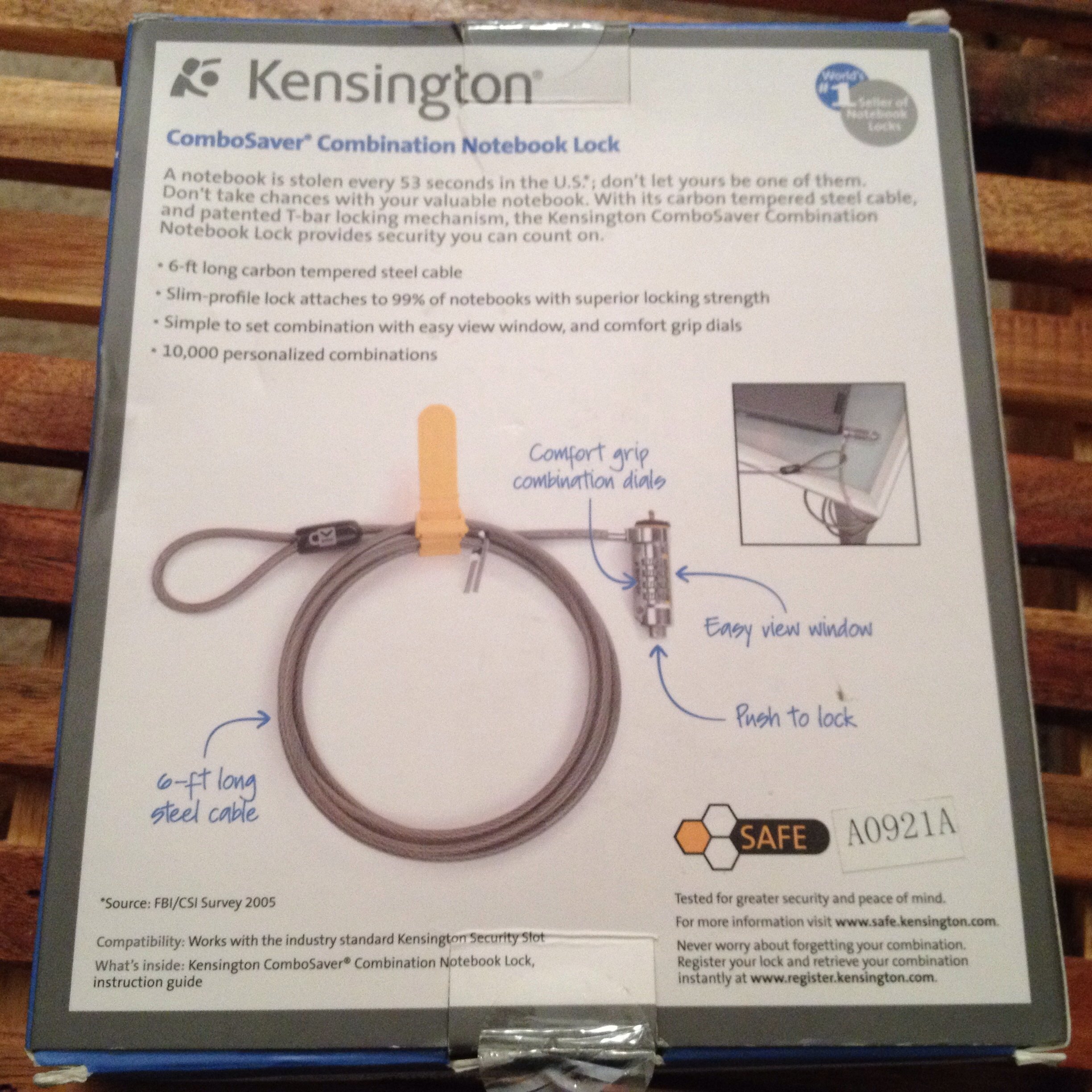 Kensington K64561US cavo di sicurezza 1,82 m