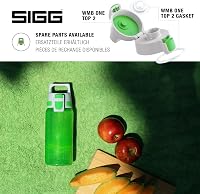 Bidon pentru copii Sigg Viva One, Verde, 0,5 L - Potrivit și pentru băuturi carbogazoase, etanș, lavabil în mașina de spălat vase, fără BPA 4