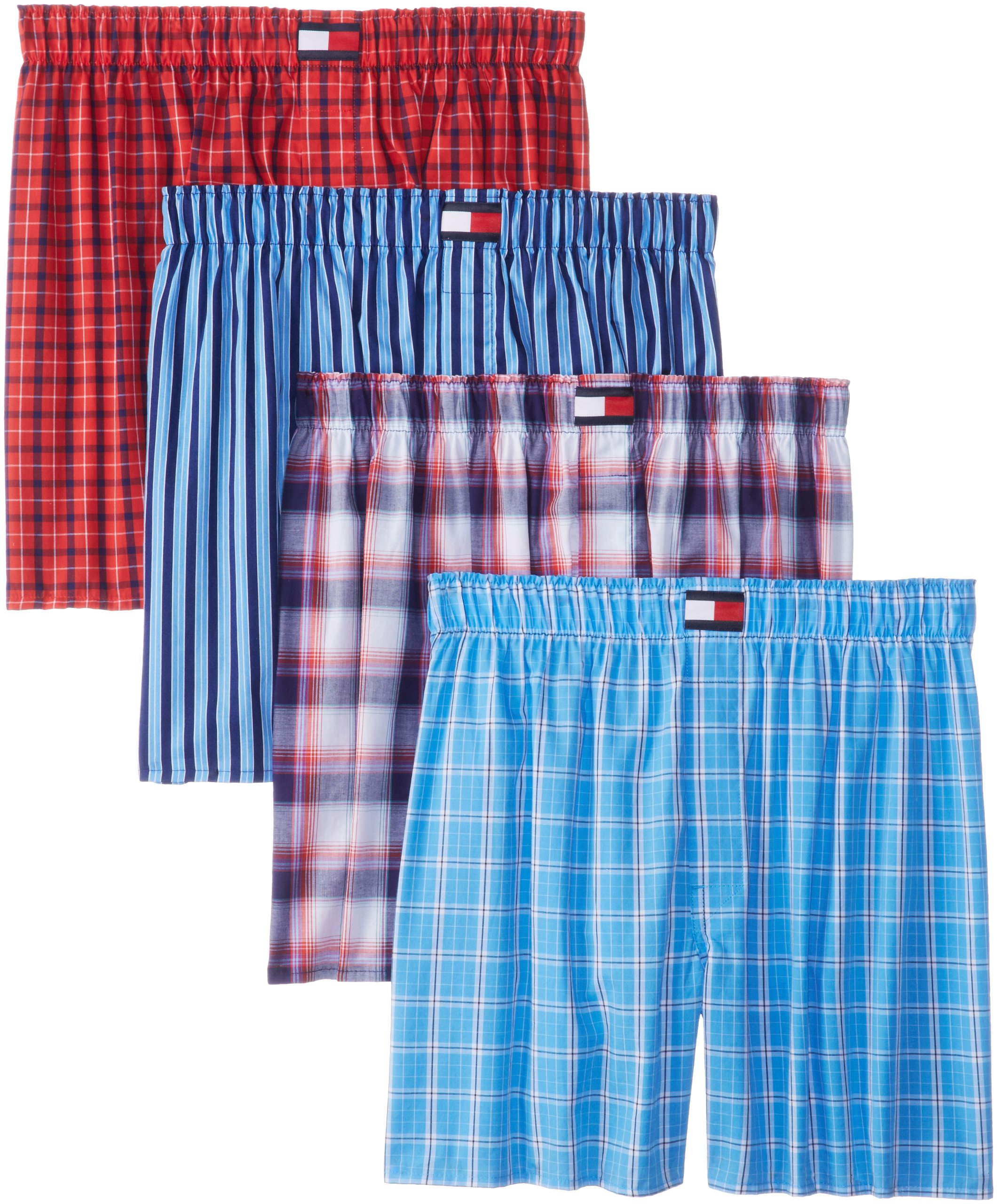 Tommy Hilfiger Men's Blues and Reds Prints Boxers