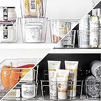 Vista 5 de BINO Contenedores de almacenamiento apilables, extra grandes - paquete de 4 de The Stacker Collection Contenedores de almacenamiento de plástico