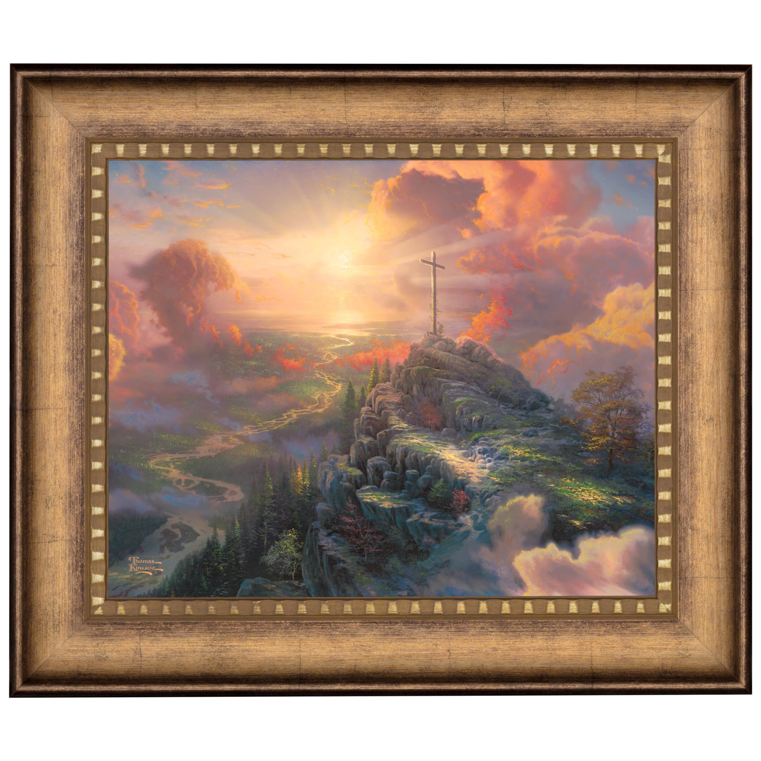 絵画 Forest Hills Amazon.com: Thomas Kinkade The Cross - 16