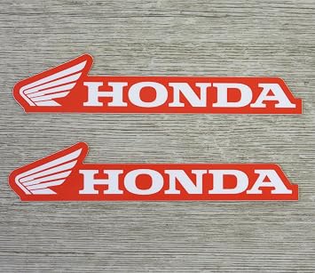 2x RED DECALS STICKERS GRAPHICS compatible with Honda CBR600 CBR600RR CBR1000RR CR60 CR80 CR85 CR125 CR250CRF50 CRF80 CRF100 CRF110 CRF125 CRF150 CRF230 CRF250 CRF300 CR 60 85 CRF 50 70 80 100 110 125