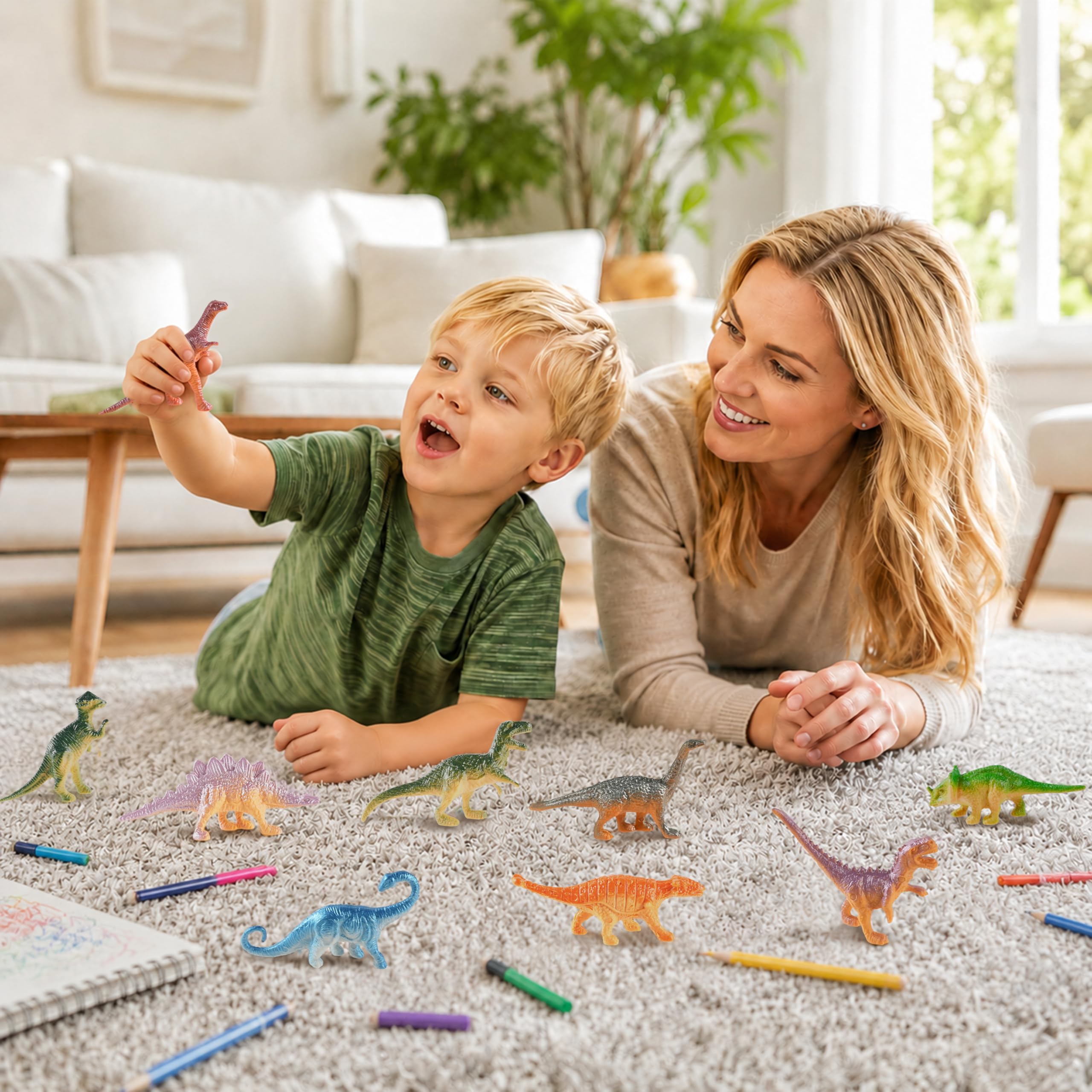 Mini Dinosaur Figures - 78 Pack for Kids! -6 Mini Dinosaur Figures - 78 Pack for Kids! -6