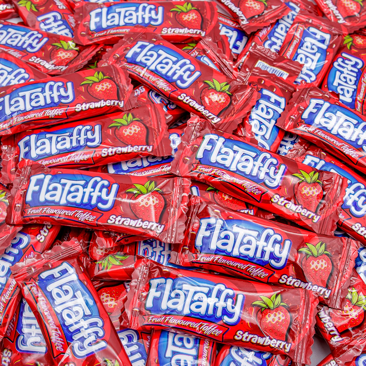 Strawberry Taffy Candy 5 lb | Individually Wrapped – Soft and Chewy Taffy, Fruit Flavored, Bulk Bag