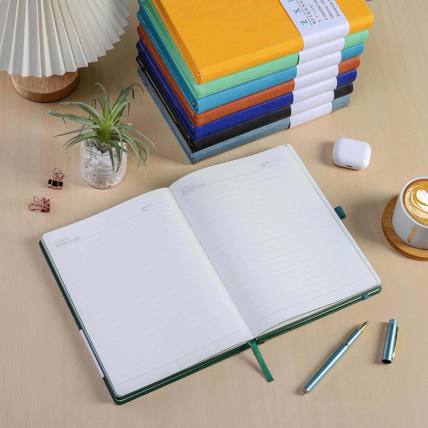 Pftvalue - Diario Diario Para Hombres Y Mujeres Para Escribir A5, 180 Hojas, 360 Páginas, Cuaderno A Rayas Universitarias, 100 G/m², Tapa Dura, Papel Rayado, 5.9 X 8.4 Pulgadas (naranja