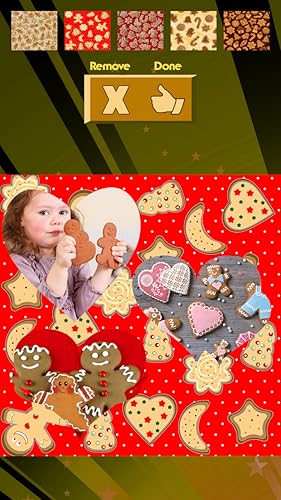 Colagem de fotos de pão de gengibre