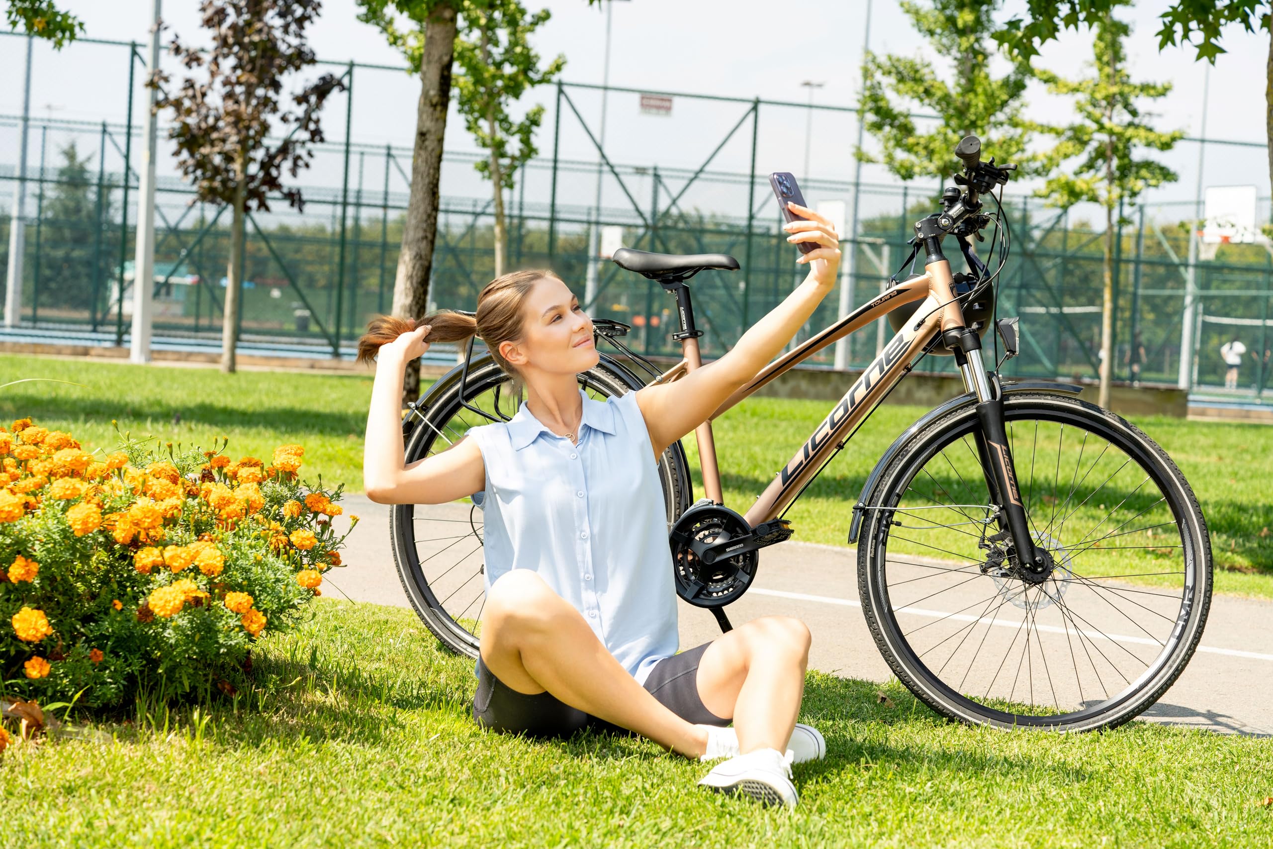 Bicicleta Plegable Adulto Bicicleta De Trekking LICORNE BIKE 28