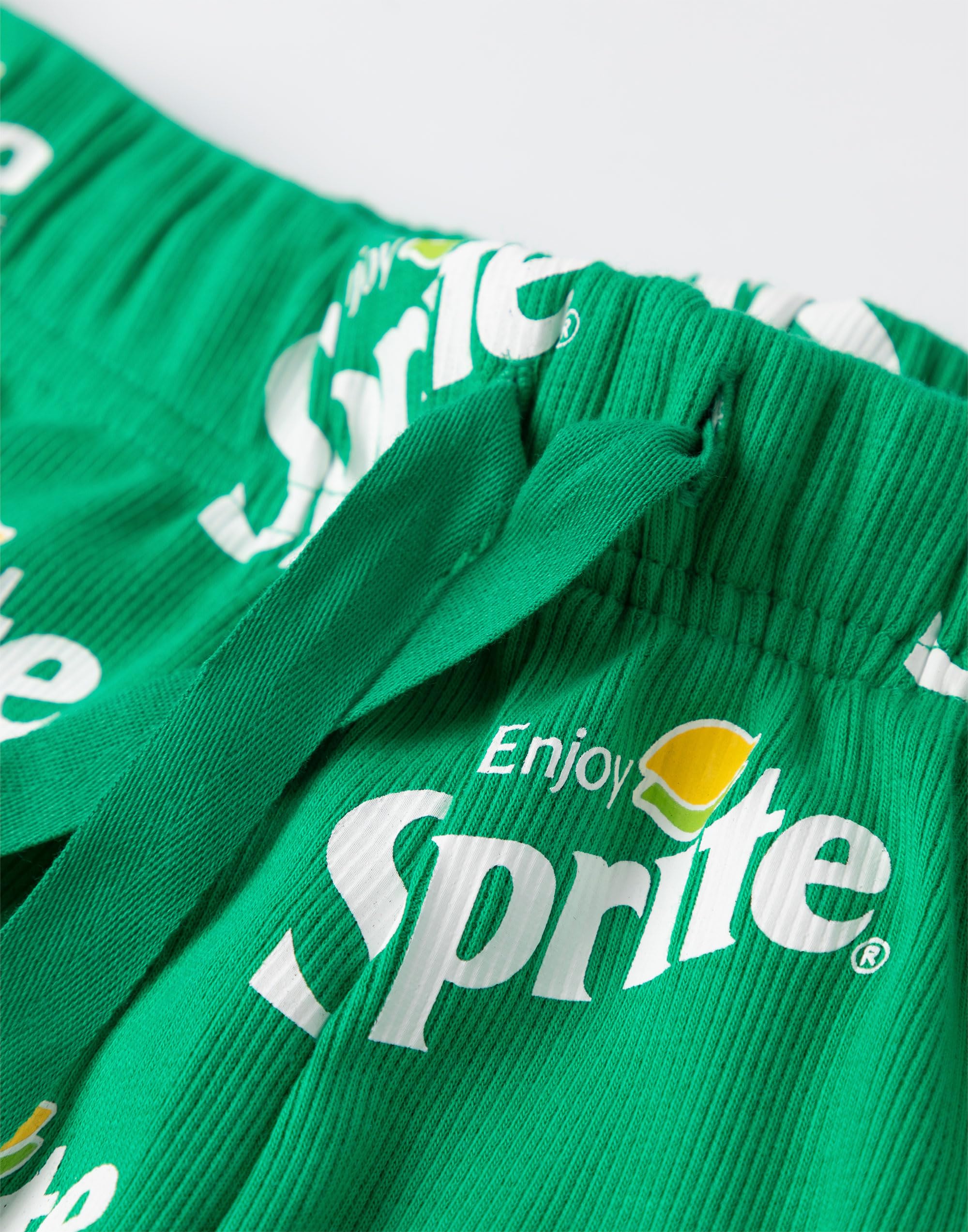 Coca-Cola Sprite Women's White & Green Pyjama Set | Sleeveless Vest and Shorts Sleepwear | Comfortable Loungewear Nightwear