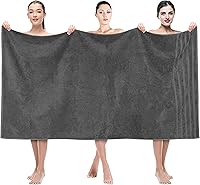 Vista 106 de American Soft Linen Juego de toallas de lujo de 6 piezas, 2 toallas de baño, 2 toallas de mano y 2 toallas pequeñas, toallas turcas 100% algodón