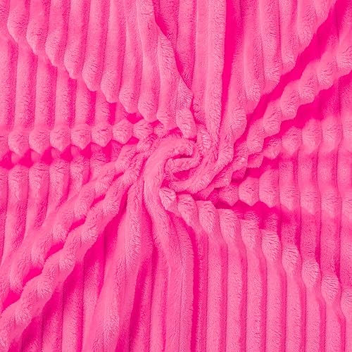 Vista 265 de Vessia Manta de franela de forro polar, 300GSM, acogedora manta a rayas verde salvia para sofá, cama y sofá, cálida y suave, acogedora manta