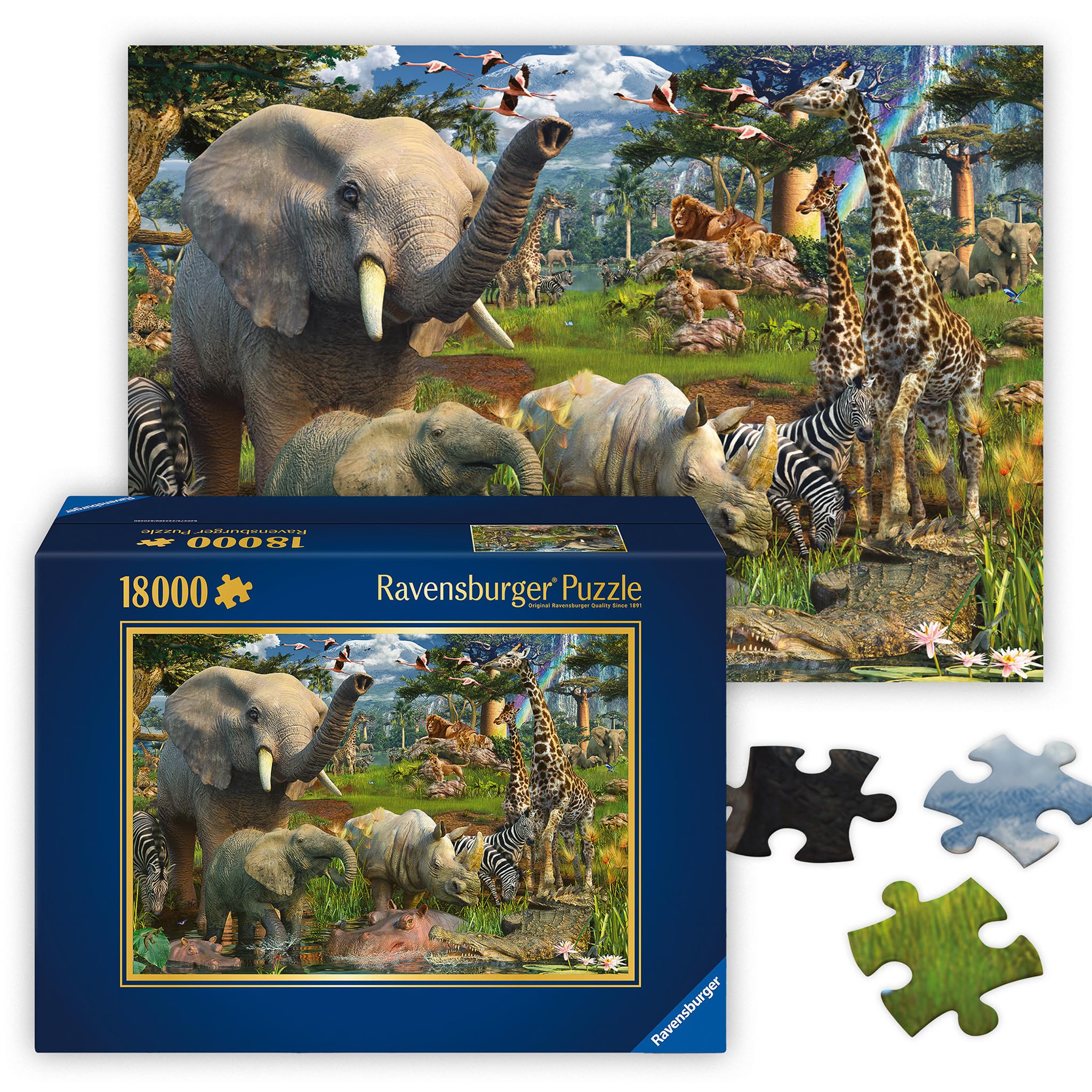 Ravensburger Puzzles Wildlife, Multi Color (18000 Pieces)