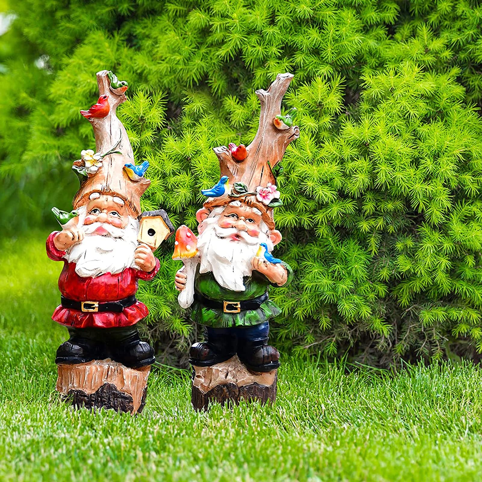 Nano Da Giardino In Resina 15 Cm | Decorazione Allegra Per Patio E Prato | Regalo Divertente