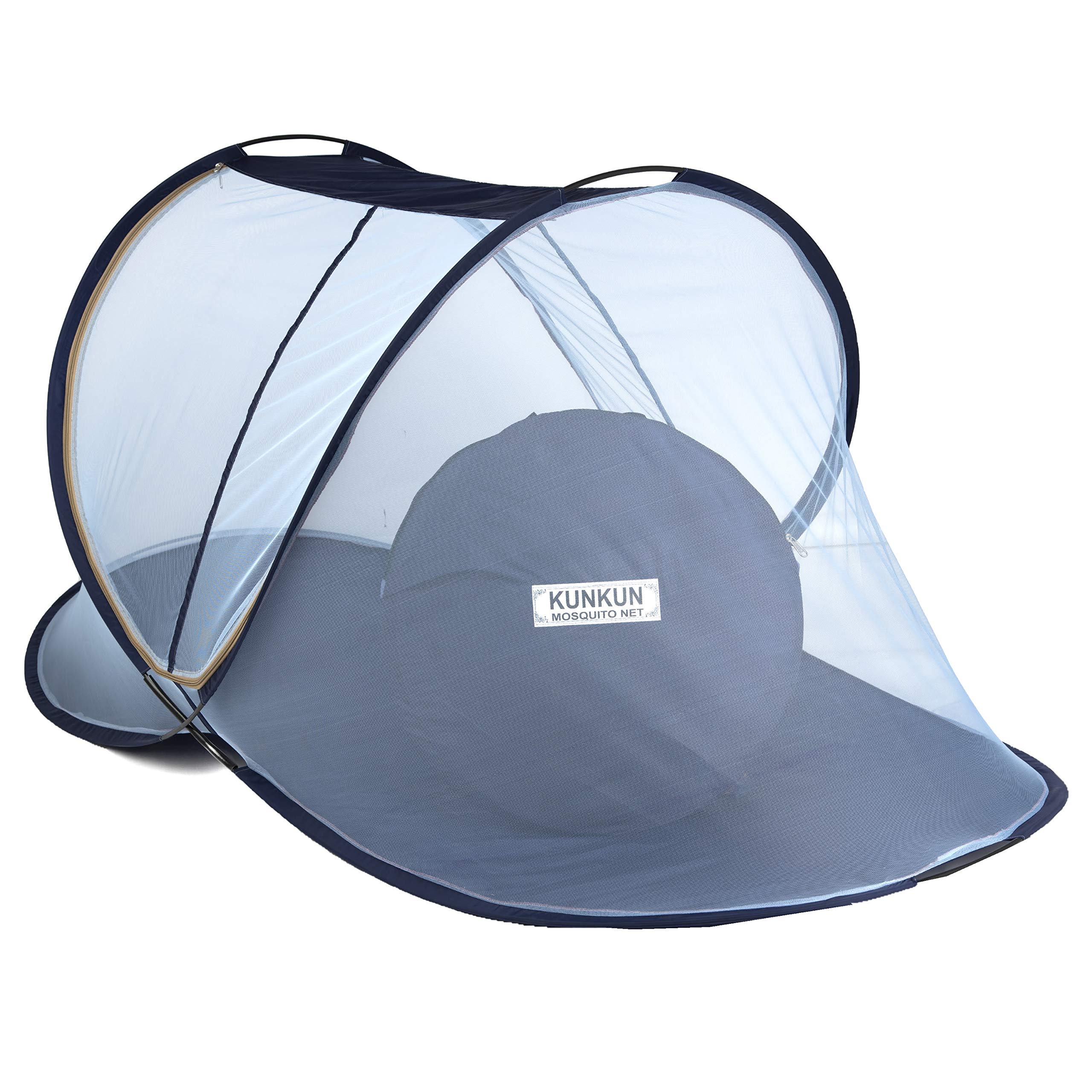 KUNKUN Standard Quality of Polyester Foldable Size (L-215× B-102× H-90) Single Bed (Light Blue) (B09Q174XV4) Amazon Price History, Amazon Price Tracker