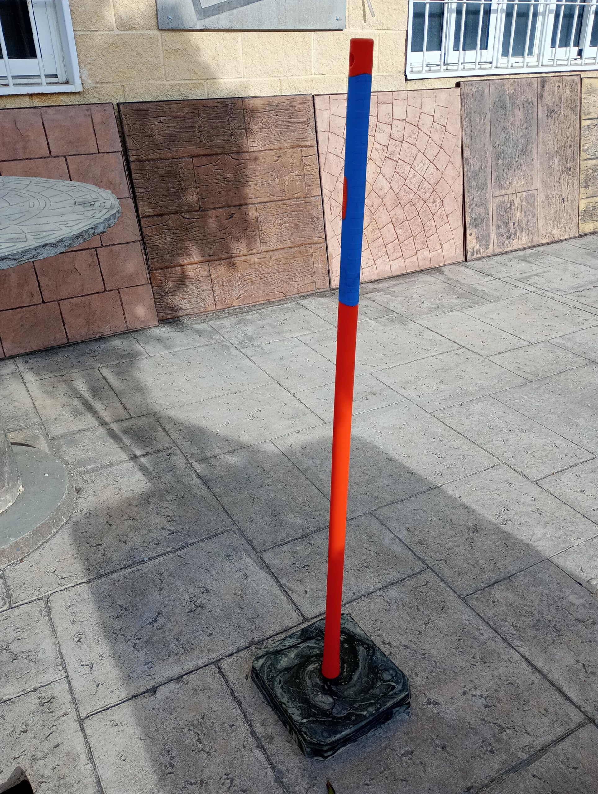 Tamper/Pisón Antivibración para Hormigón Impreso – Base Cuadrada 28×28 cm – Ideal para Moldes y Texturizado Profesional