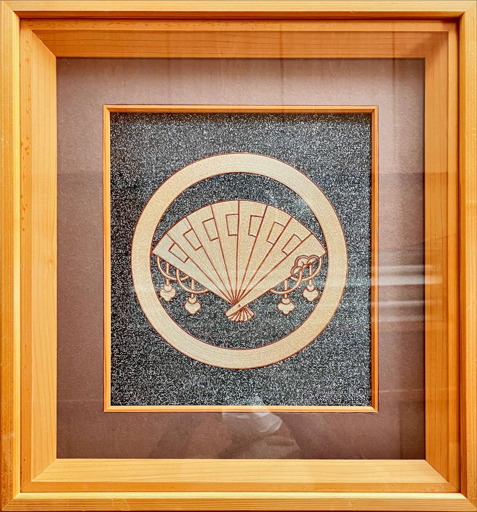 Amazon.co.jp: 丸に檜扇（水引家紋）、日本の古代芸術、新築のお祝いの