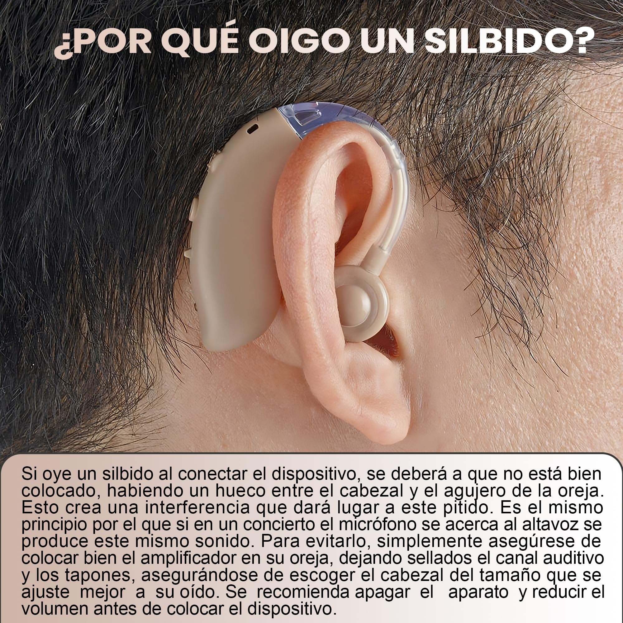Amplificador Auditivo con Modos Ajustables al Entorno, Amplificadores Auditivos de Larga Duración, Amplificador Auriculares Inalámbricos, Amplificador de som (Pareja)