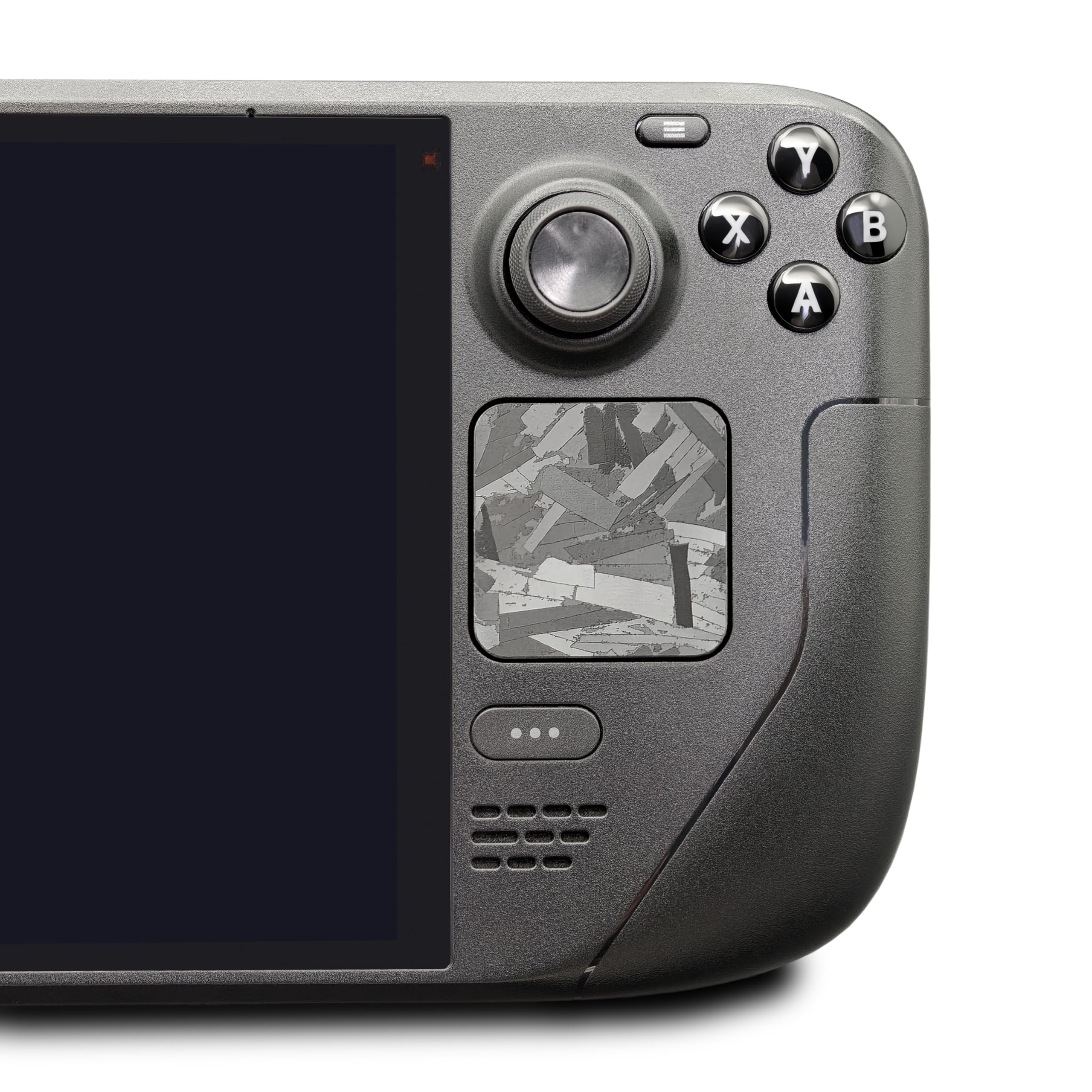 Luck&Link Touchpad Protector Steam Deck, Schutz Haut Textur Aufkleber für steamdeck Touch Trackpads, High End strukturierte Griff Haut(Geschmiedete Kohlefaser-Schwarz, Trackpads) - 4