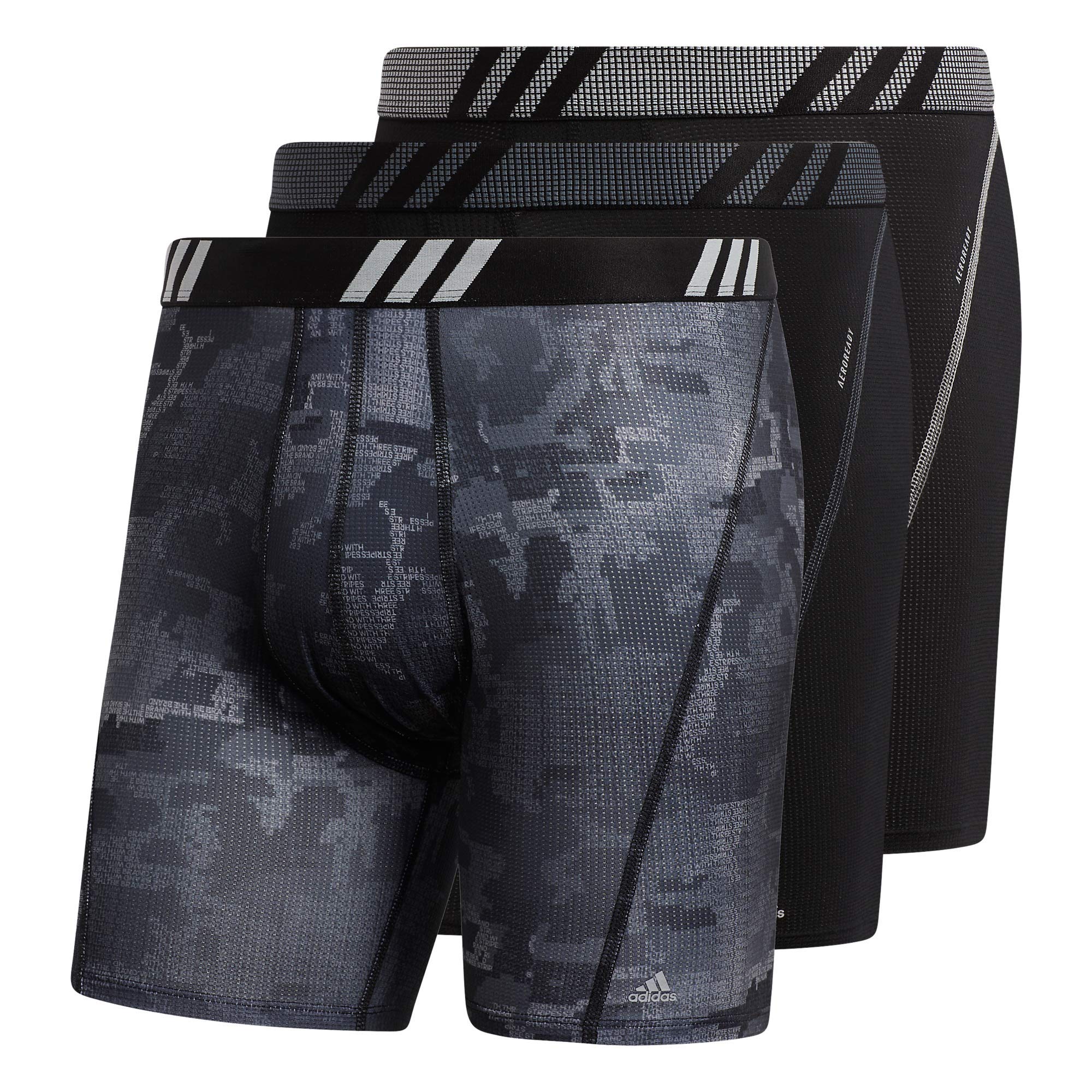 Men 's Sport Performance Mesh Graphic 3-Pack Boxer  Brief