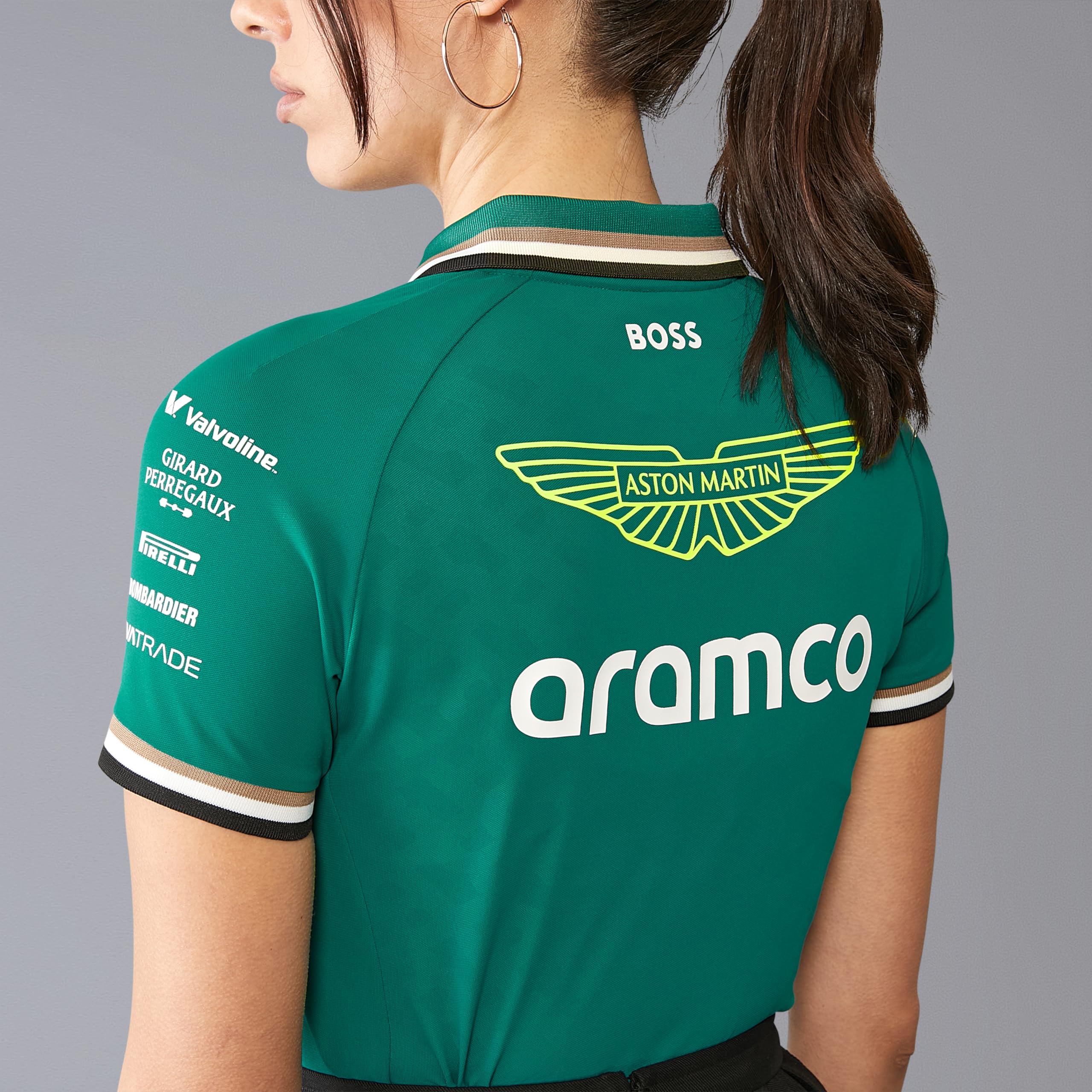 Polo Team 2024 para mujer, color verde, verde, M