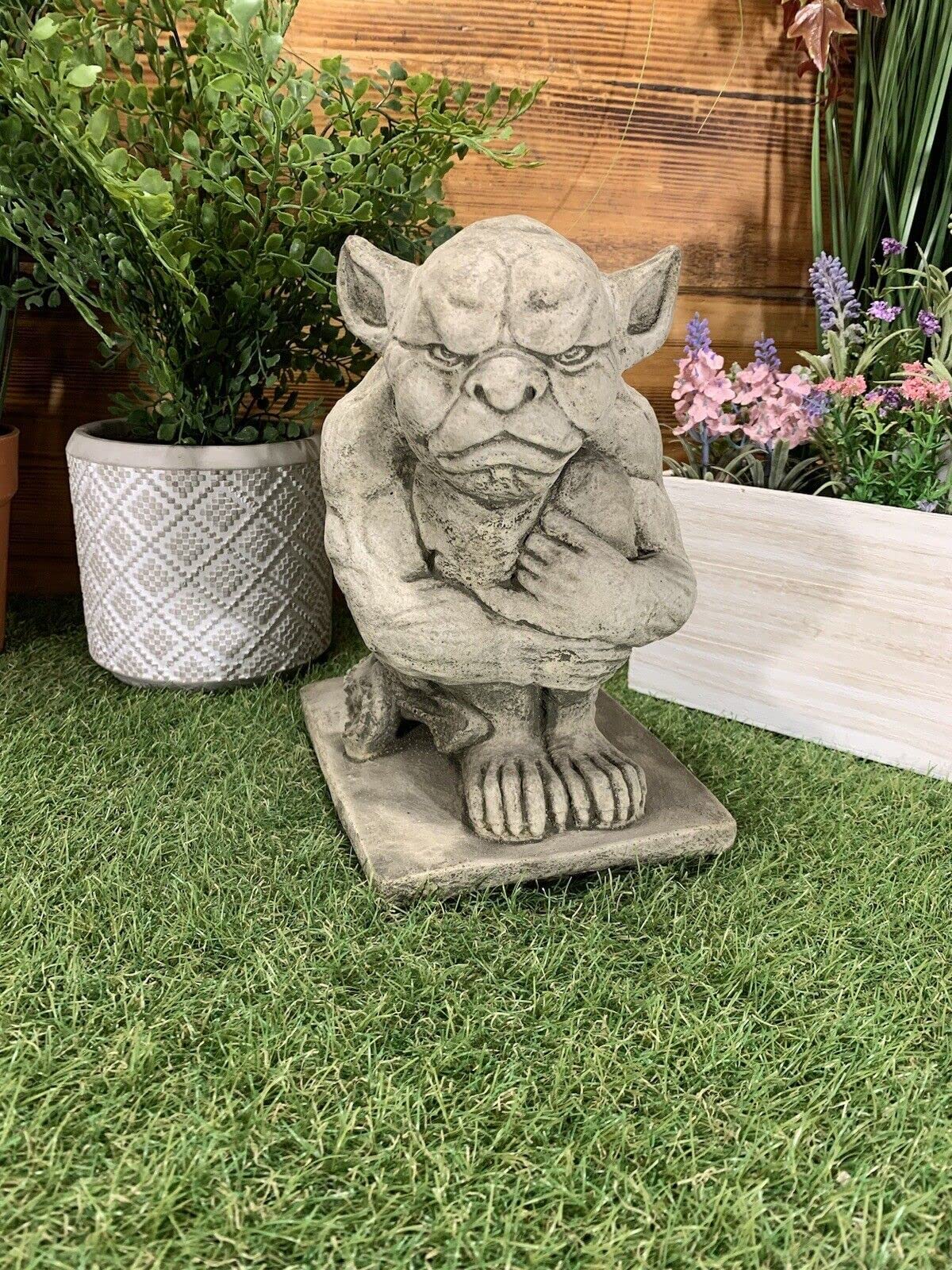 J And L Stone Ornaments Stone Garden Gothic Gargoyle Gremlin Devil Dragon Detailed Ornament