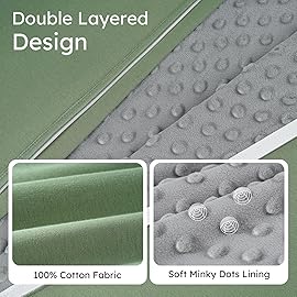 Yoofoss Baby Sleep Sack 18-24 Months with Plush Dots, 2 Pack TOG 1.5 Fleece Baby Wearable Blanket with 2-Way Zipper, Organic Cotton Fabric Toddler Sleeping Sack, (X-Large)