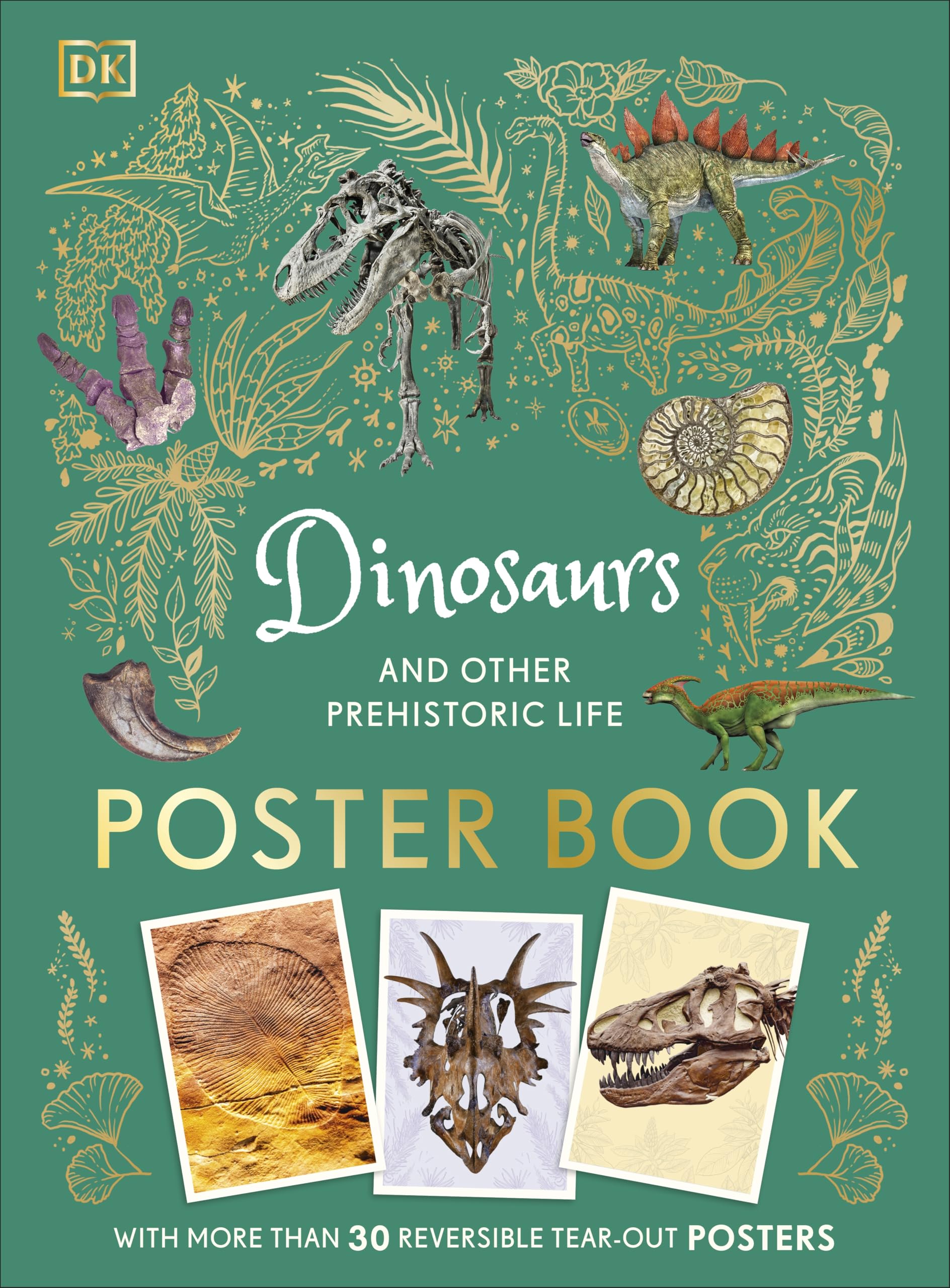 Dinosaurs and Other Prehistoric Life Poster Book by DK (Paperback Book)