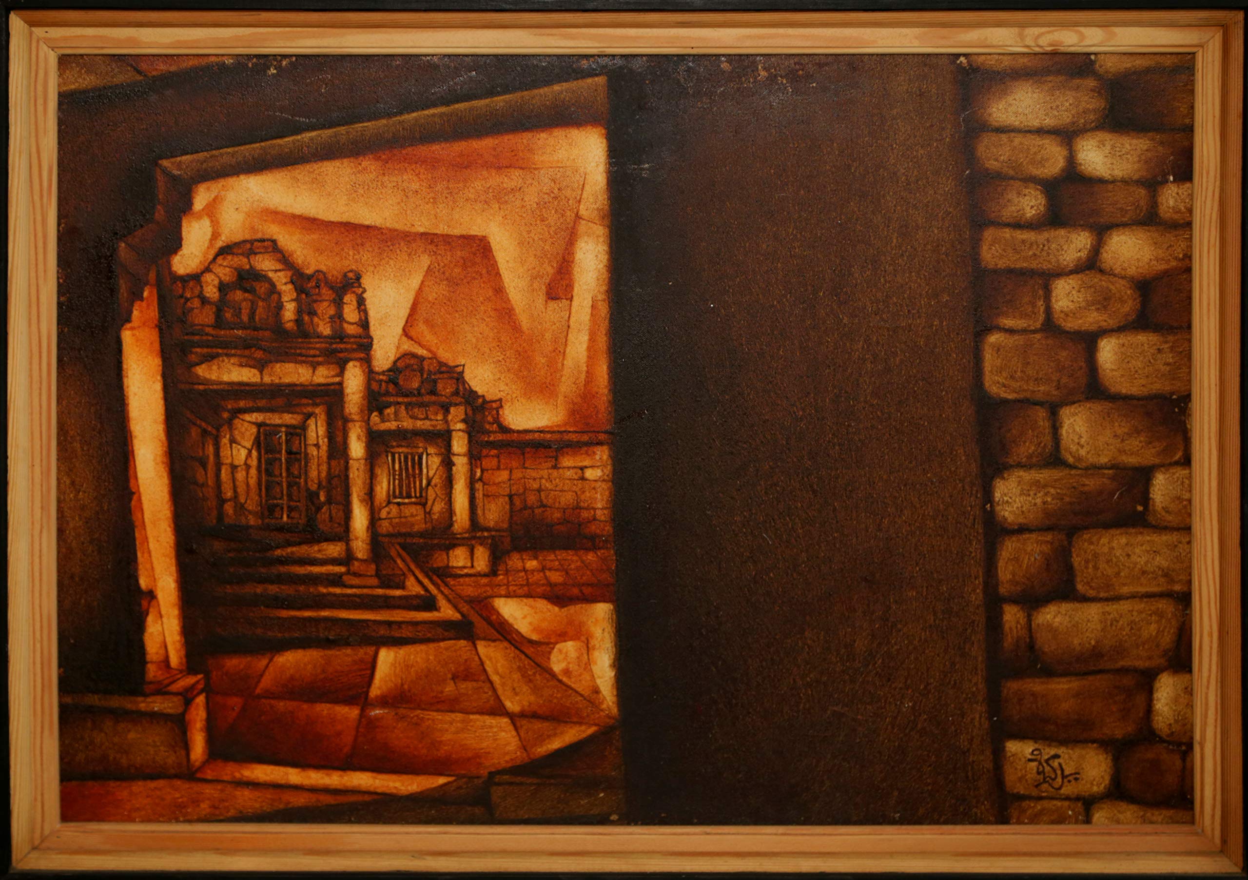 Heritage 3 (Oil On Canvas Painting By Sathya Shivakumar)-image-35
