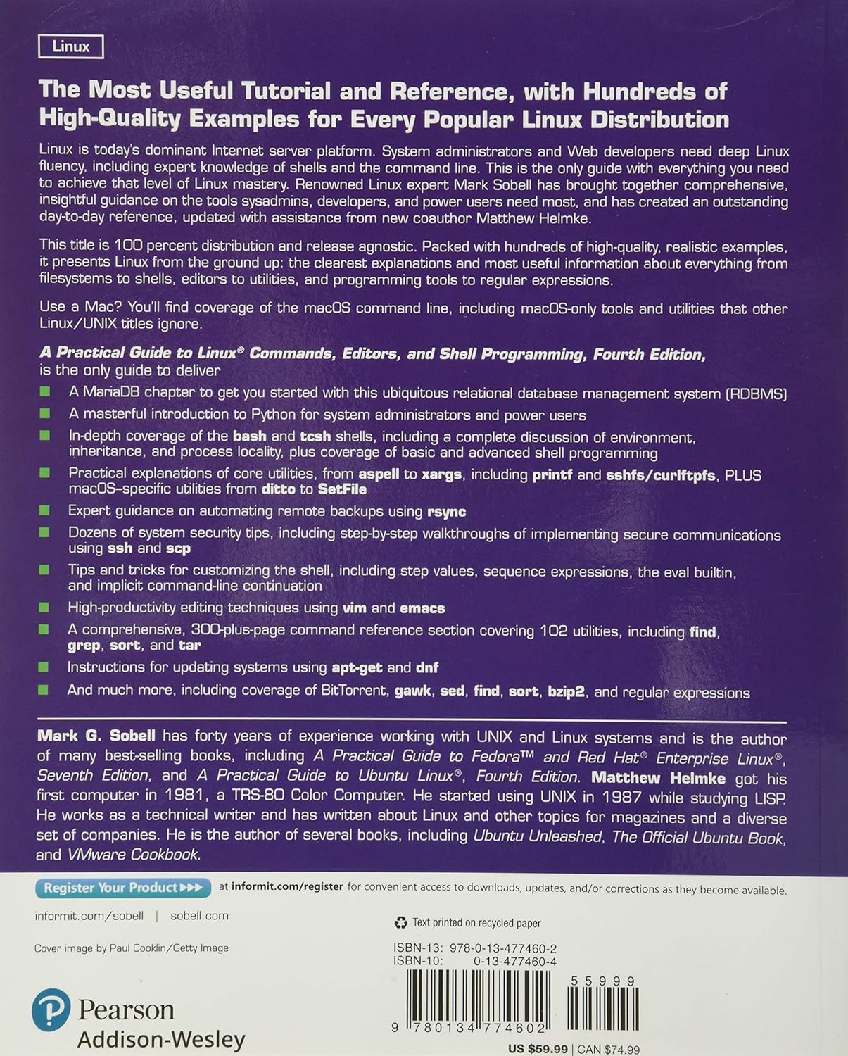 Practical Guide to Linux Commands, Editors, and Shell Programming, A      4th Edition