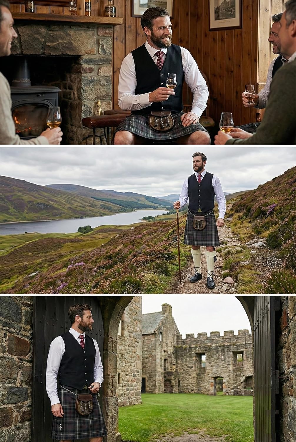 Мужской жилет Hamilton Kilts Prince Charlie, черный шотландский килт-жилет с пуговицами из репейника, традиционная парадная одежда