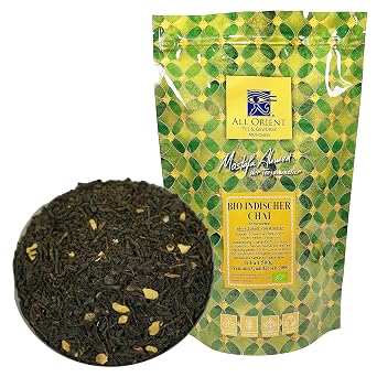 All Orient Organic Indian Chai 500 g Black Tea Loose Tea Ayurvedic Spices No Added Flavours Organic Quality Natural Chai Tea with Spicy Taste