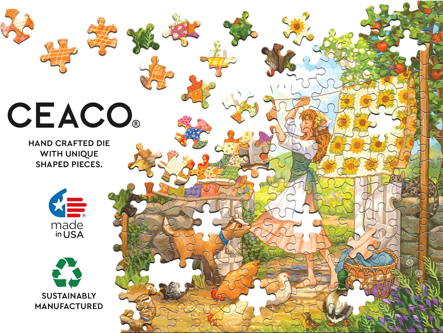 Ceaco - Rainbow Quilt - 1000 Piece Jigsaw Puzzle