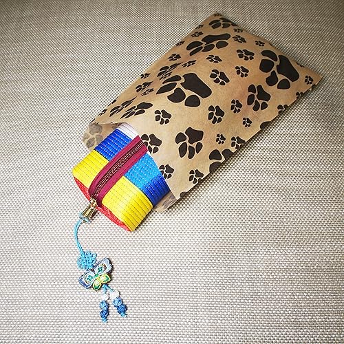 Miniatura 6 de CuteBox Pawprint - Bolsas de regalo de papel plano de estraza (300 unidades (5 x 7 pulgadas) para manualidades, recuerdos de fiesta, venta al por