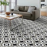 Vista 28 de Azulejo de vinilo autoadhesivo retro de 12 x 12 pulgadas, Affinity, 10 azulejos/10 pies cuadrados.