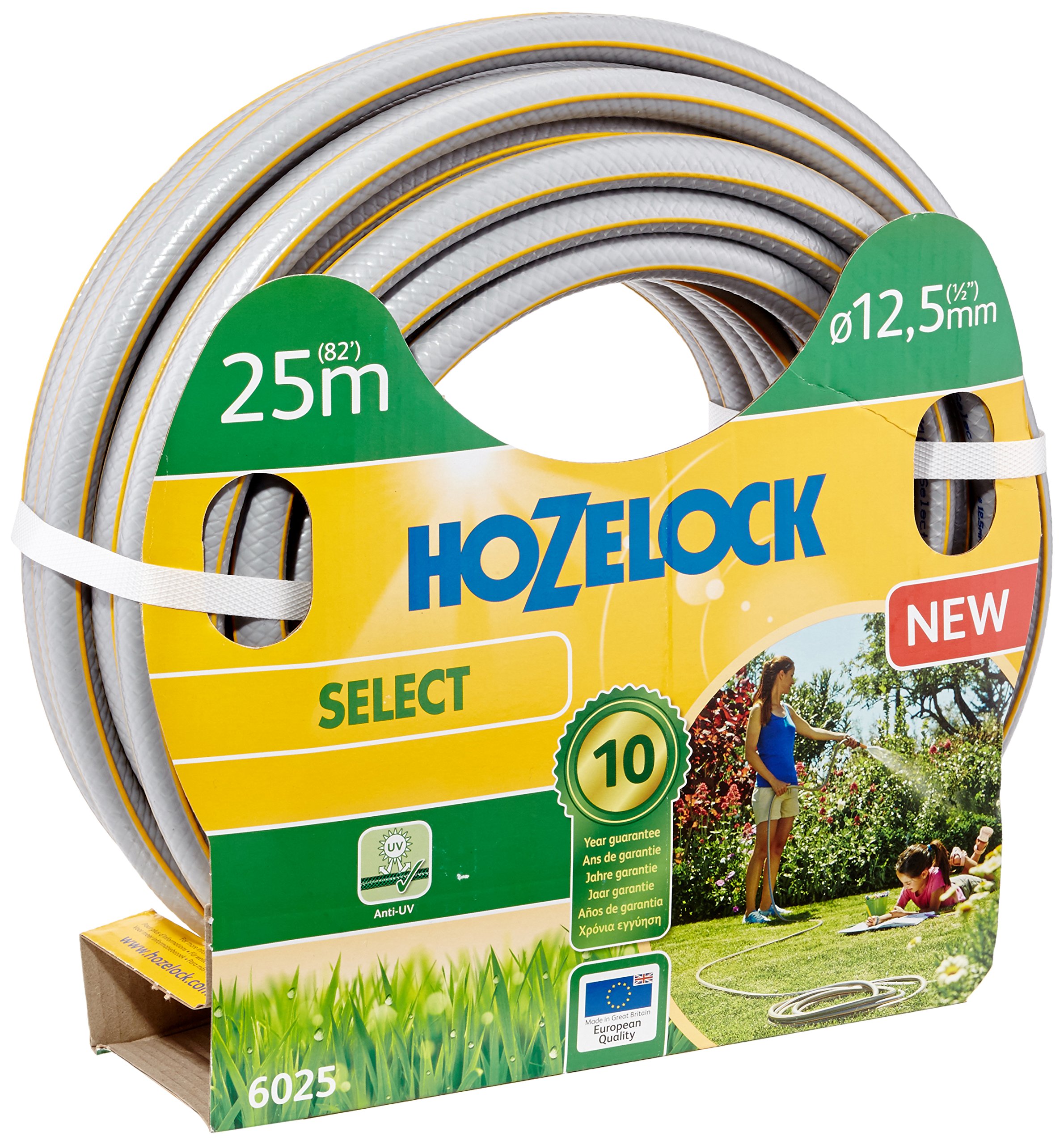 Hozelock Tricoflex Select 25 m Tubo da Giardino, Diametro 12,5 mm, Multicolore, 31,7 x 31,7 x 13,4 cm, 6025p0000
