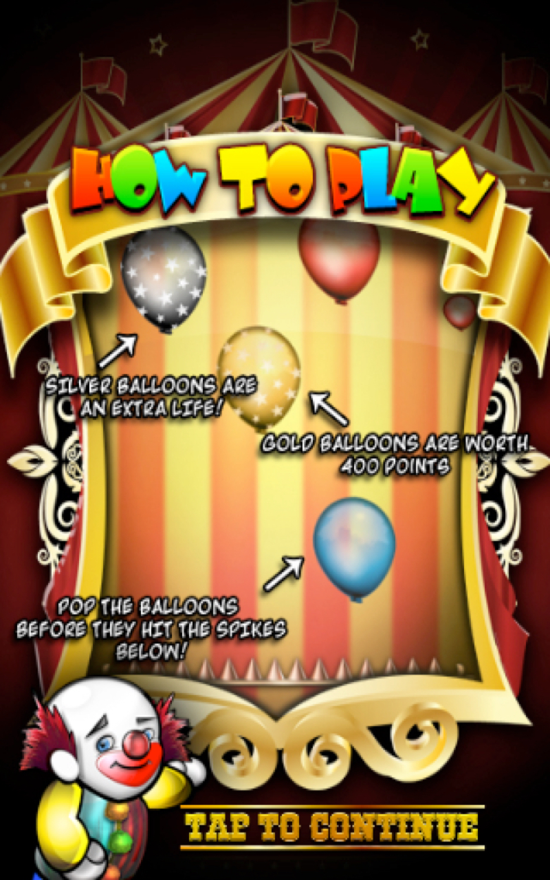 One Button Circus Circus Balloon Challenge - App on Amazon Appstore