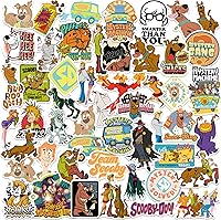 Vista 1 de Scooby-Doo! Paquete variado de calcomanías – 50 unidades troqueladas grandes de vinilo de lujo para laptop, botella de agua, álbumes de recortes