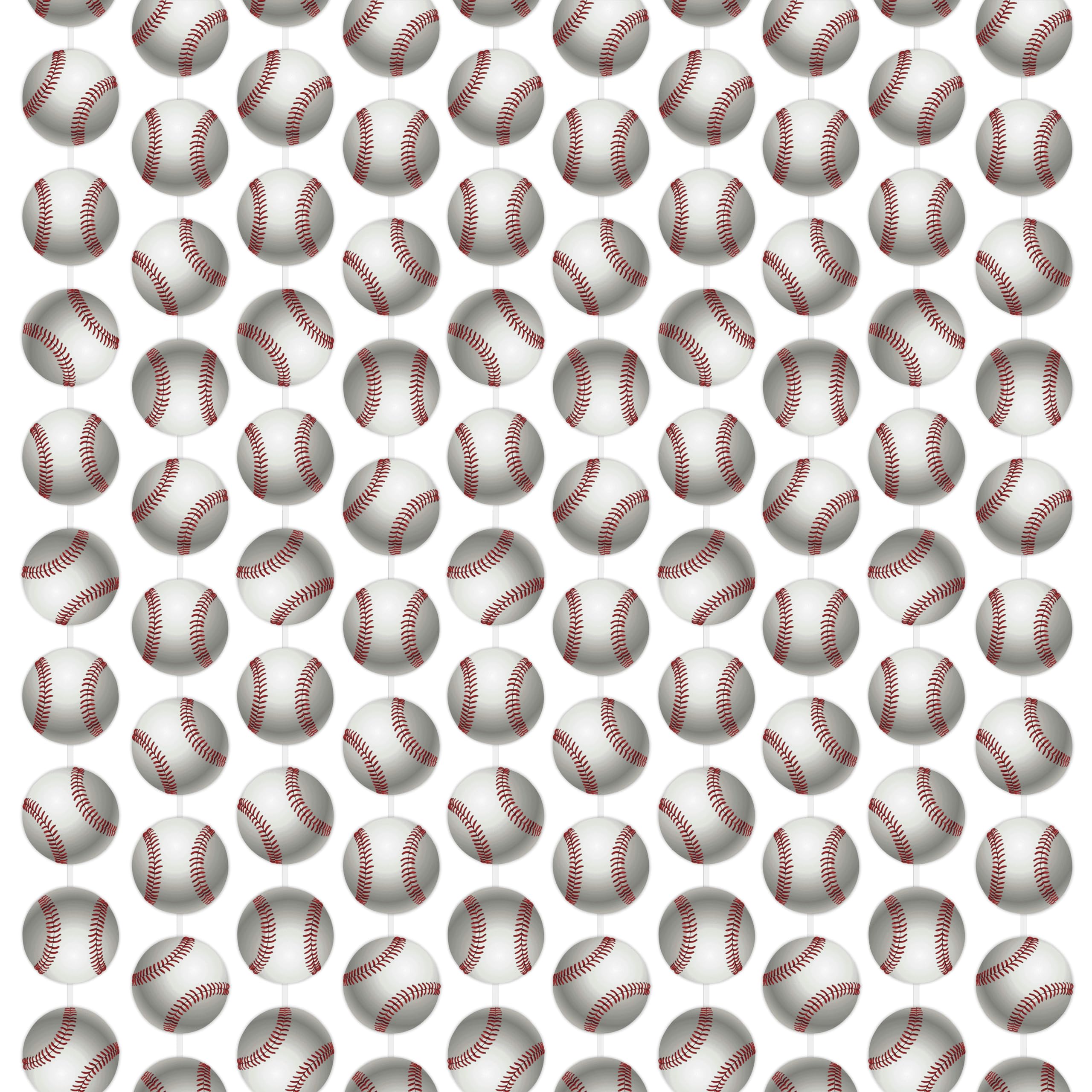 100 Pcs Baseball Garland for Party Banners Sports Theme Hanging Decorations Baseball Paper Garland Baseball Birthday World Series Party Decoration