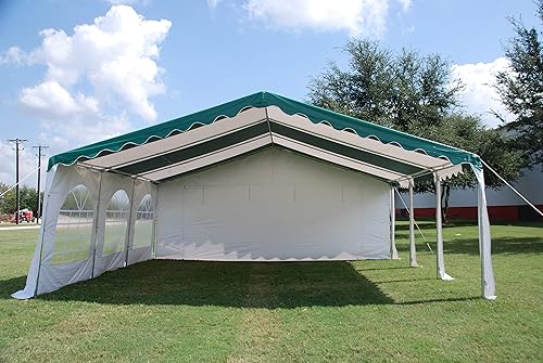 Miniatura 3 de DELTA Canopies Budget PVC Party Tent Canopy Shelter 20'x20' - Green White
