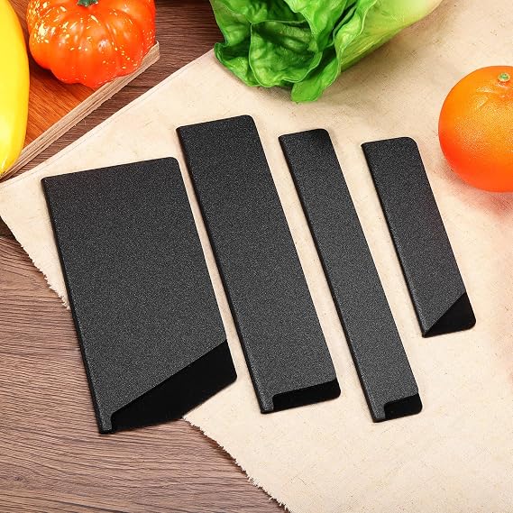 uxcell Knife Edge Guards 12.6x1.5 ABS Knife Cover Sleeves Knife Case Blade Protector Universal Knife Sheath for Home Kitchen Knife