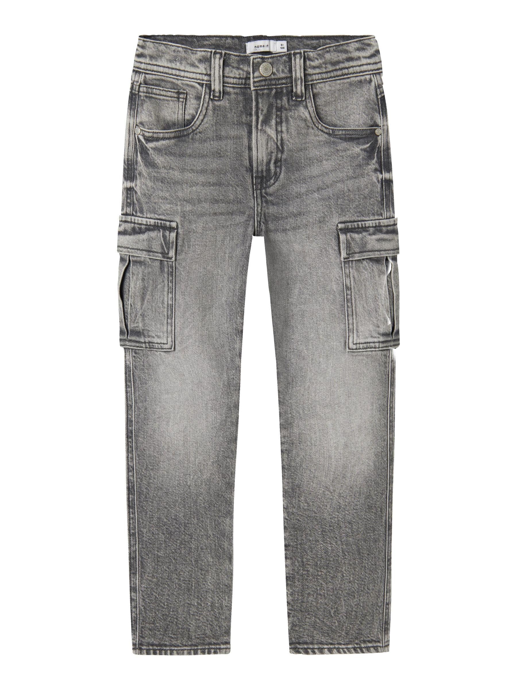 NAME IT Boy Jeans Cargo, Medium Grey Denim, 158