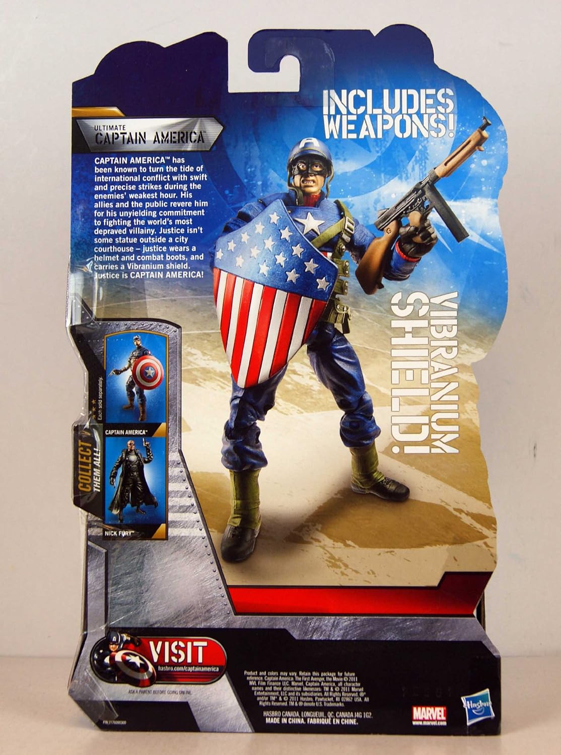 Hasbro Captain America Comic Exclusive 6 Inch Action Figure Ultimate Captain America